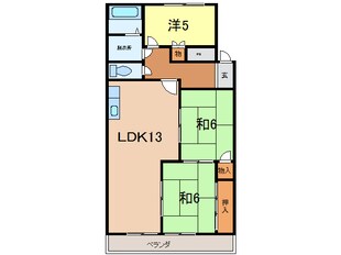 サンメゾン一ツ木　Ⅱの物件間取画像